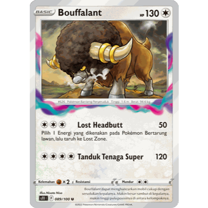 Bouffalant 089/100 Neraka Sirna S11 - POKEMON TCG INDONESIA