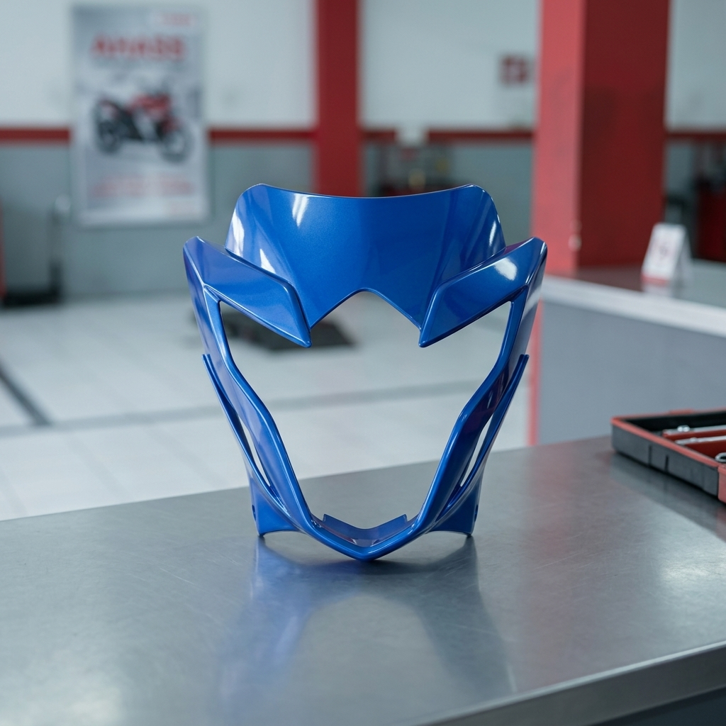 Cover Body Samping Kanan Honda Absolute Revo 110 Revo Fit Lama Karbu Warna Biru Original AHM | 64430