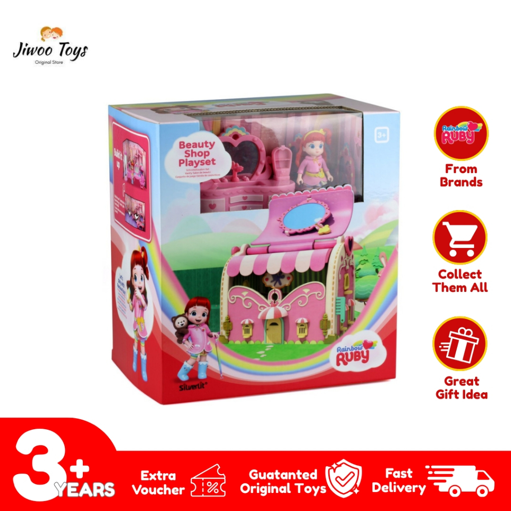 Rainbow Ruby Beauty Shop Playset RR-89056 Mainan Boneka