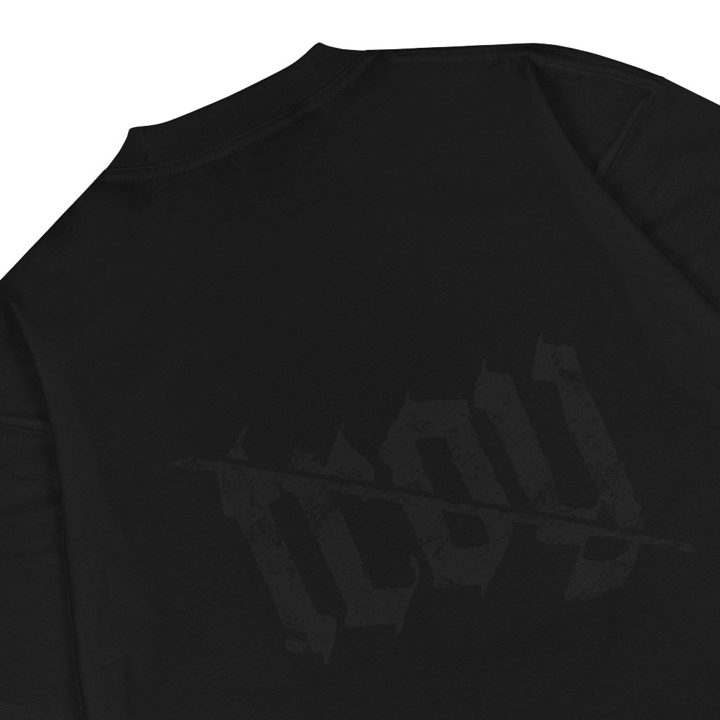 Troy Company Boxy Oversize Tshirt Black Stern - Kaos Pria Boxy Oversize Hitam MBD 2560