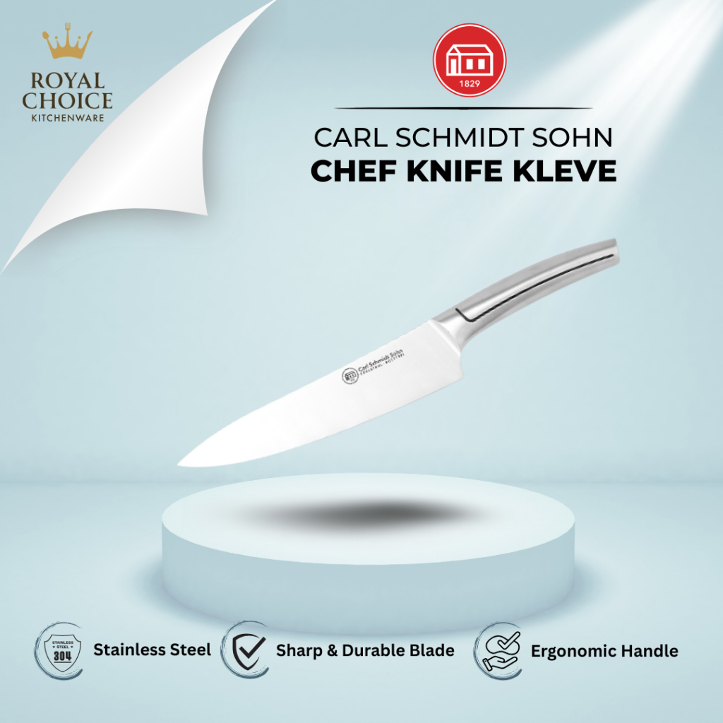 Carl Schmidt Sohn - Pisau Chef (Chef Knife) Multifungsi Berkualitas Pisau Serbaguna Untuk Dapur - Ki