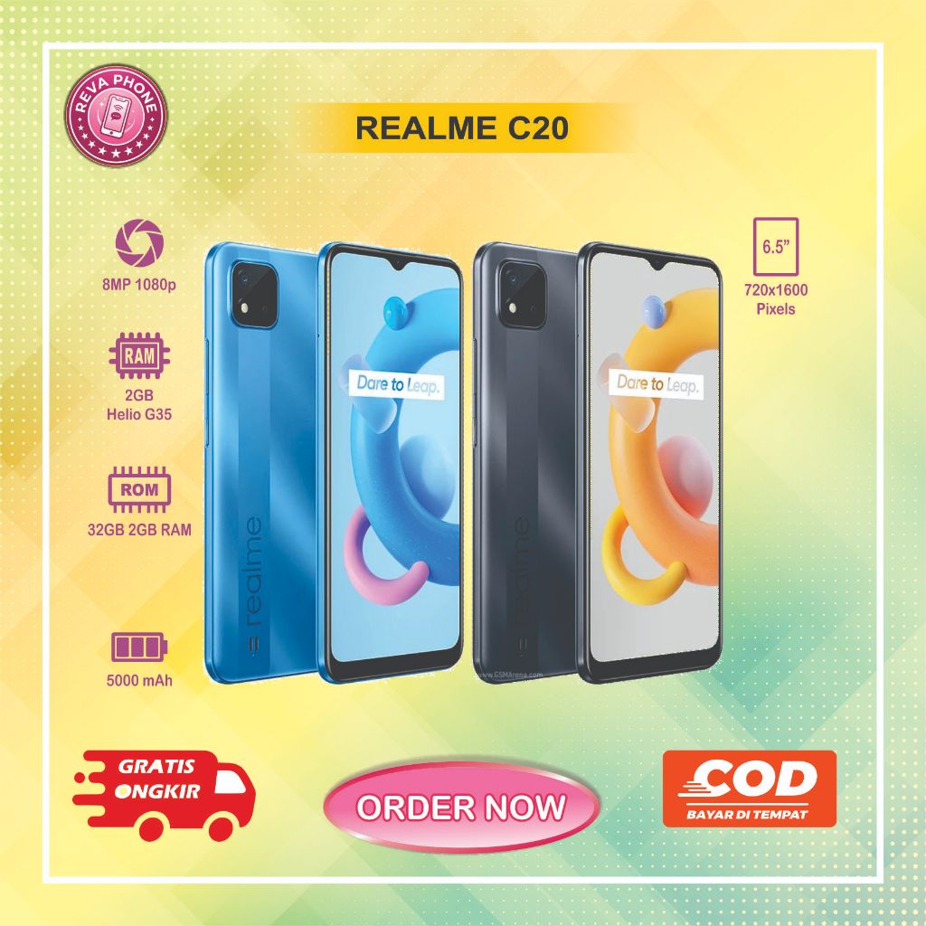 HP REALME C20 Normal second batangan siap pakai