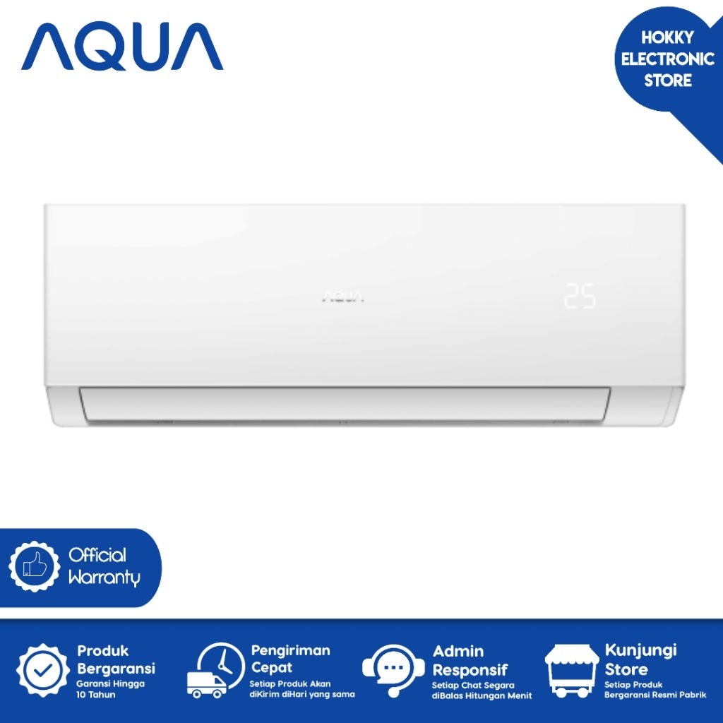 AQUA AQA-KCR18FQAL AC AQUA 2 PK AC Split 2 Pk Aqua 18FQAL R32 Garansi Resmi Aqua Electronic Indonesi
