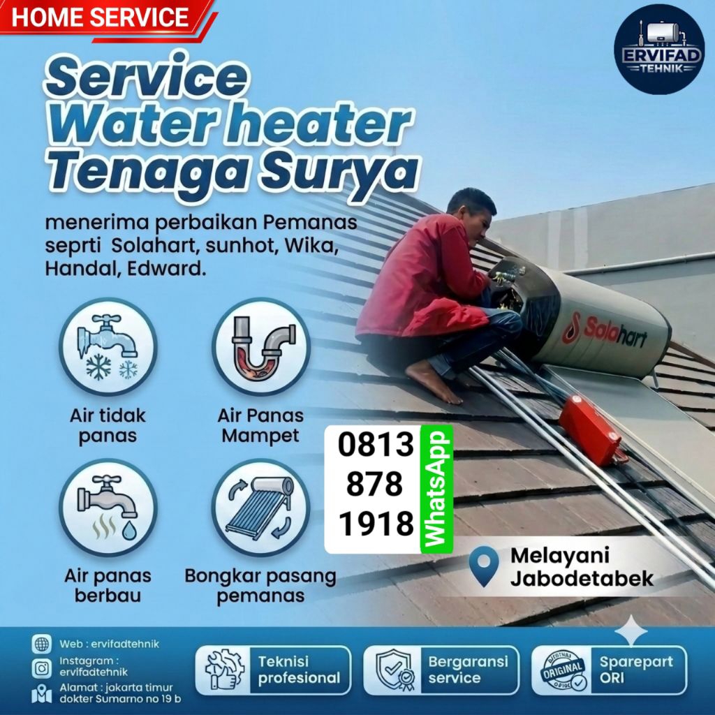 Service Water Heater Pemanas Air Depok 0813878 | Tenaga Surya Solar Terdekat