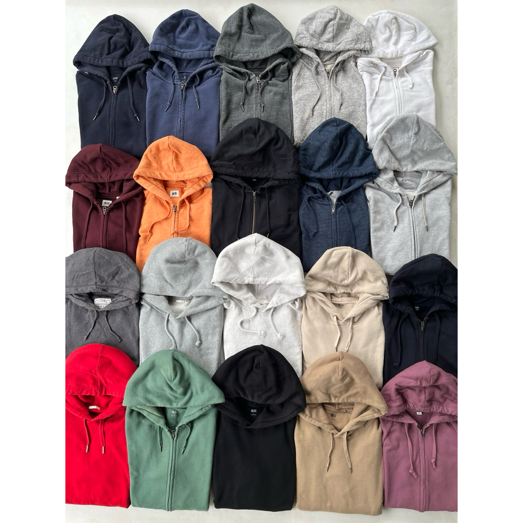 CN/ZIP/HOODIE BASIC POLOS UNIQLO VOL 3