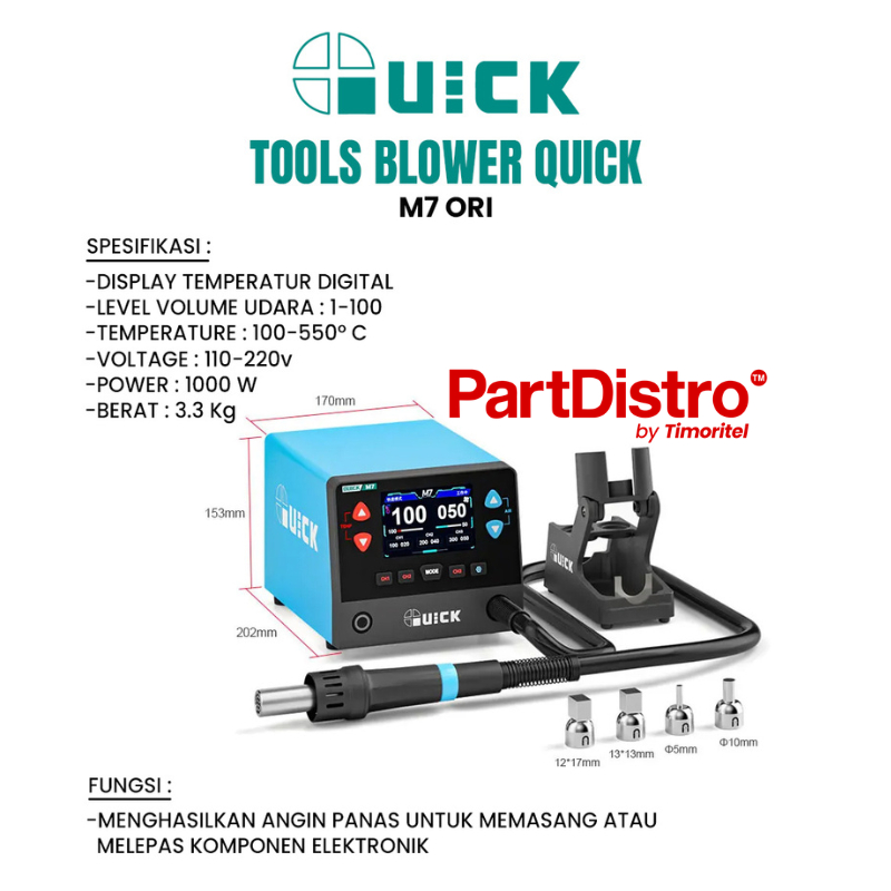 BLOWER QUICK M7 ORI SOLDER UAP SOLDER ANGIN PANAS