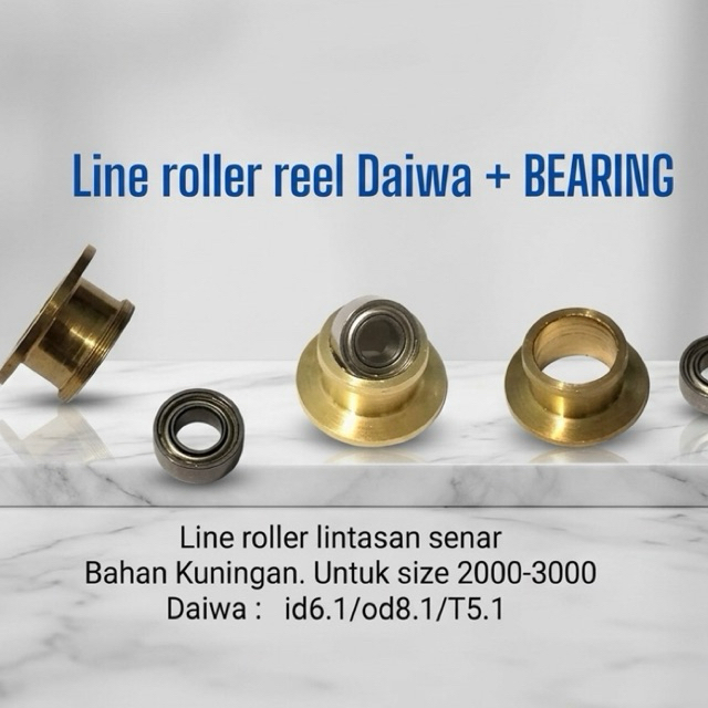 Line Roller DAIWA / Roller Gold lintasan tali senar reel pancing + Bearing
