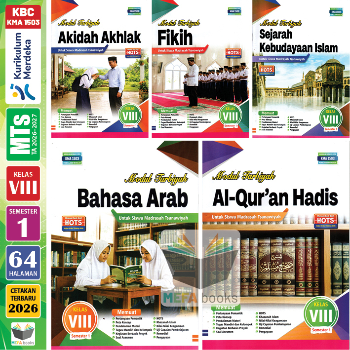 LKS Tarbiyah MTs Kelas 8 Semester 1 & 2 Kurikulum Merdeka KBC Arya Duta