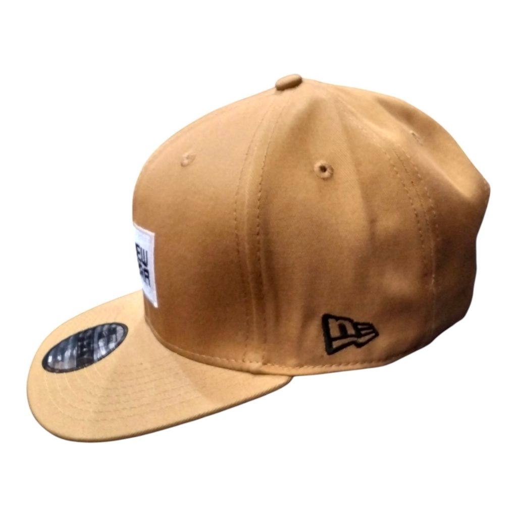 topi snapback import coklat muda premium import