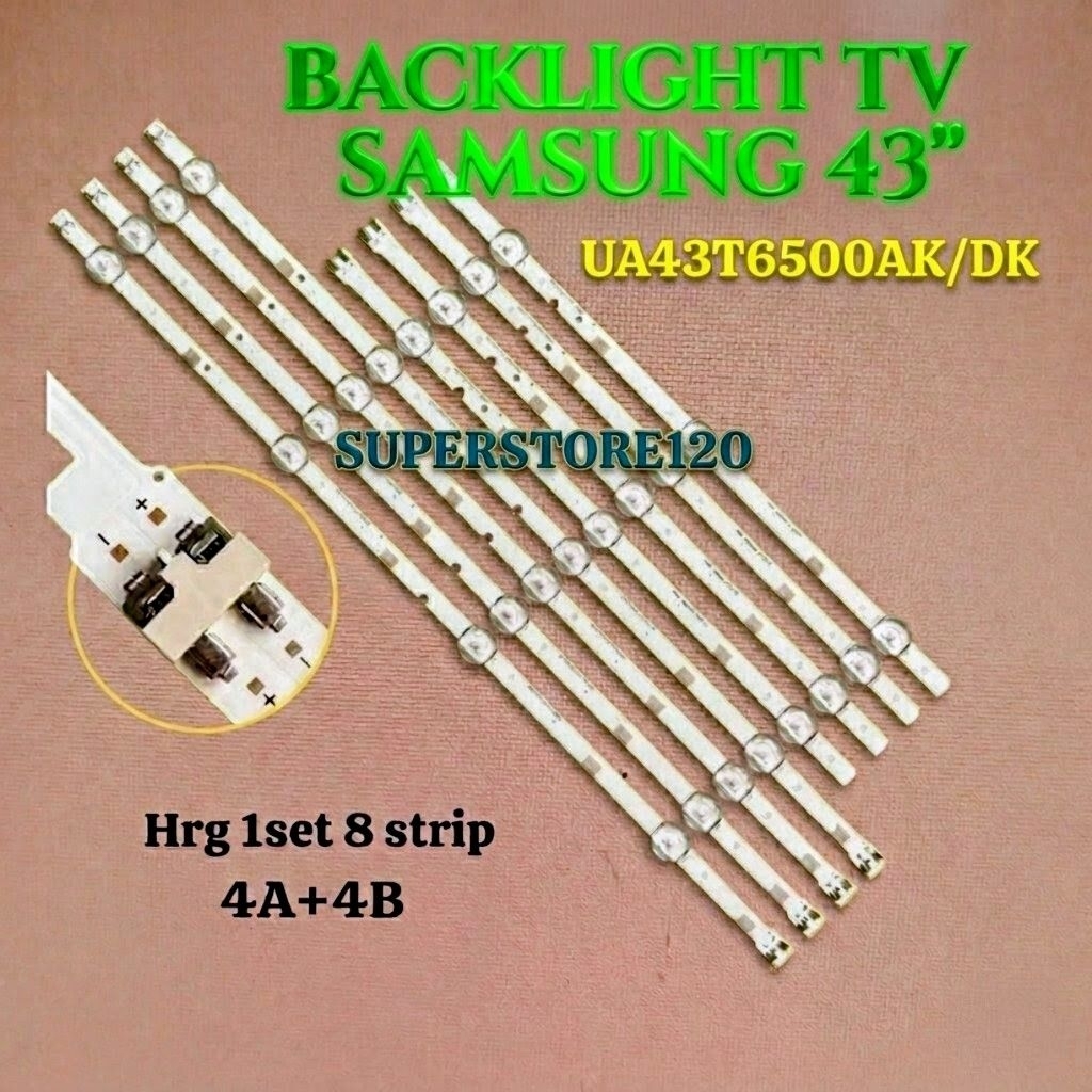BACKLIGHT TV SAMSUNG 43" 43 INCH 43inch UA43T6500AK UA-43T6500AK UA 43T6500AK BL LAMPU UA43T6500DK C
