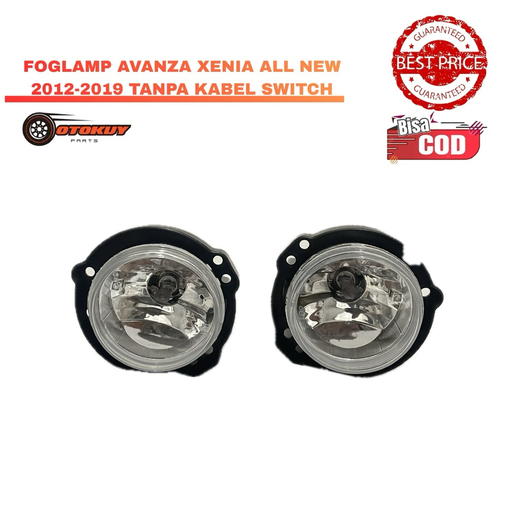 Foglamp Avanza Xenia All New 2012-2019 1Set Tanpa Kabel Switch