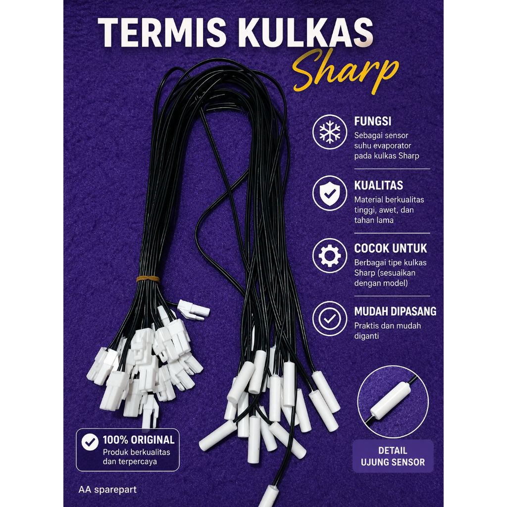 Termis kulkas Sharp inverter / thermistor kulkas sharp
