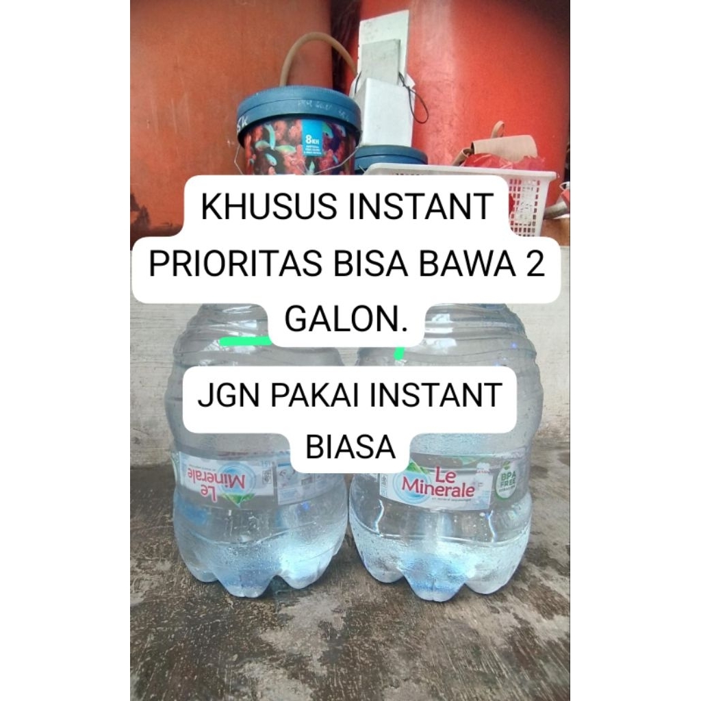 KHUSUS 2 GALON INSTANT PRIORITAS.. air laut asli natural salt water bisa digunakan untuk akuarium la