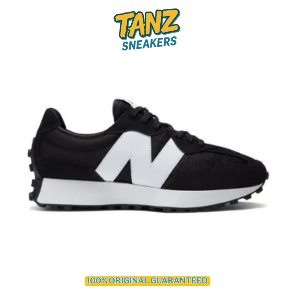 SEPATU SNEAKERS NB 327 BLACK WHITE MS327CBW ORIGINAL BNIB RESMI