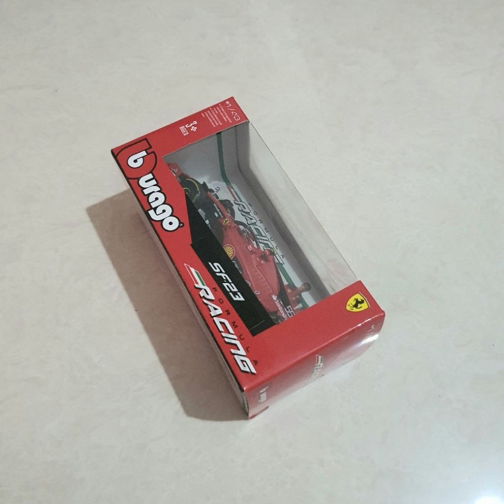 Carlos Sainz Ferrari SF23 Bburago F1 Formula 1 Diecast Car Mobil Mainan