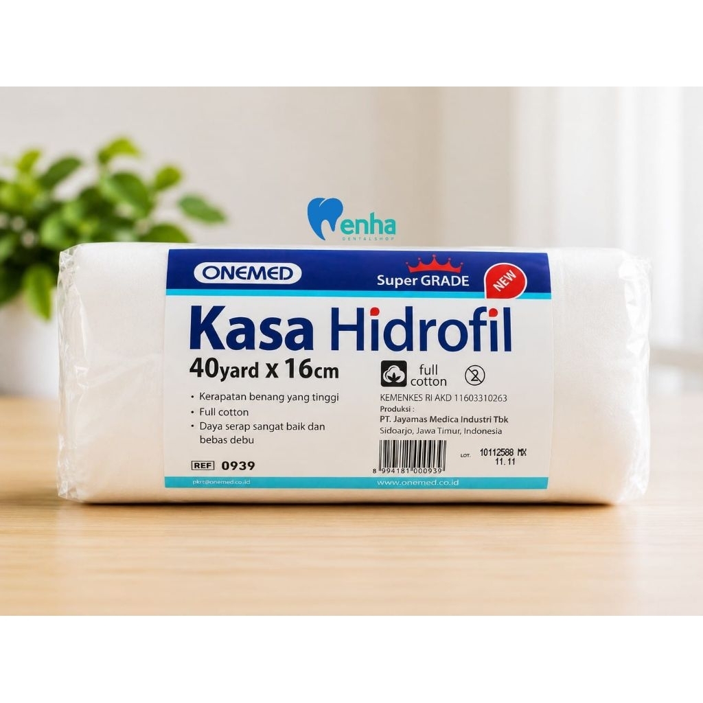 kasa hidrofil 40yard x 16cm onemed