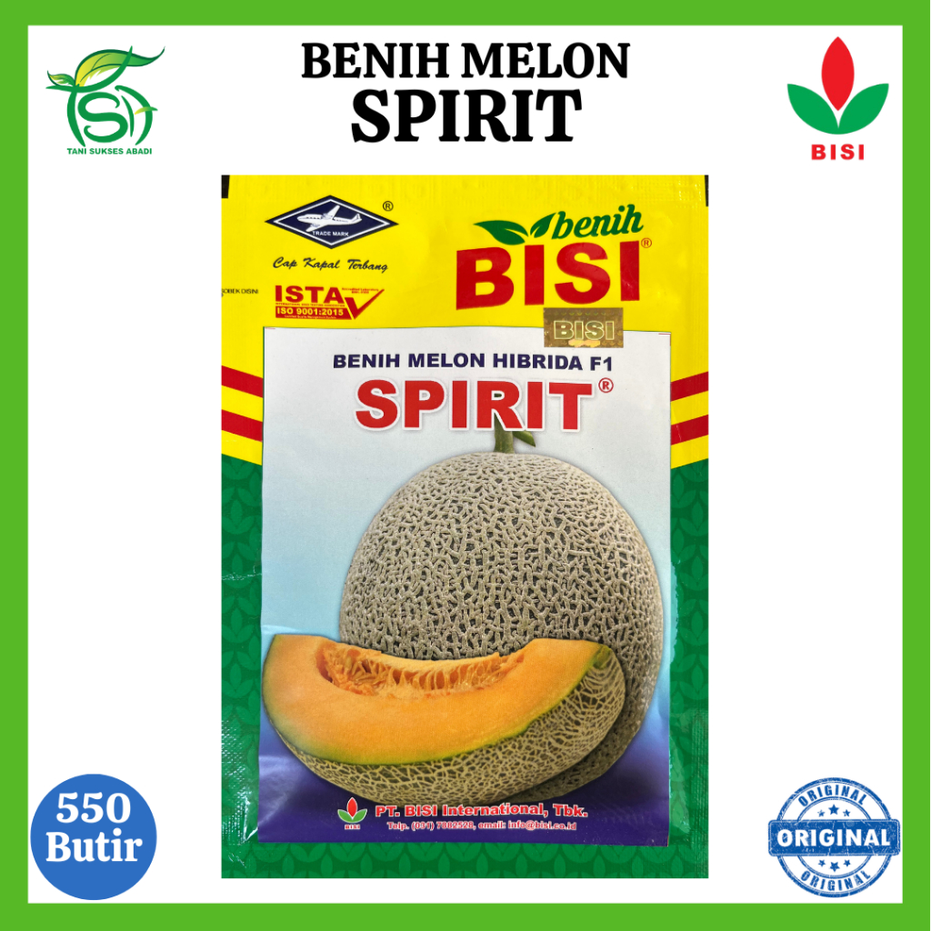 Benih Melon SPIRIT - 550 Butir - Bibit BISI F1