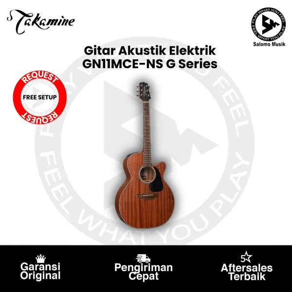 Gitar Akustik Elektrik Takamine GN11MCE NS Original