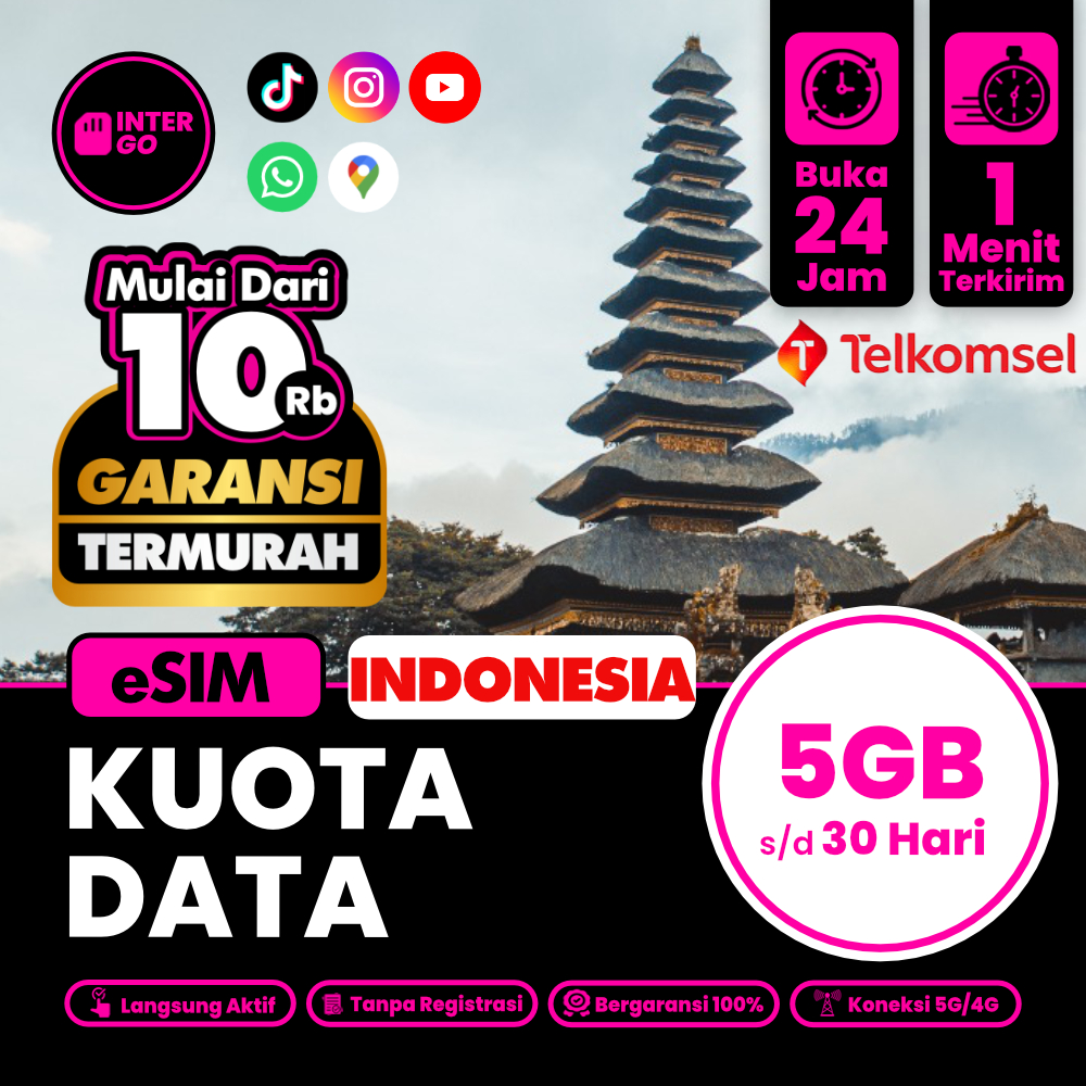 eSIM Roaming TELKOMSEL Indonesia Big Data | ESIM Untuk IMEI Sinyal Blokir | Esim Untuk IPHONE Inter