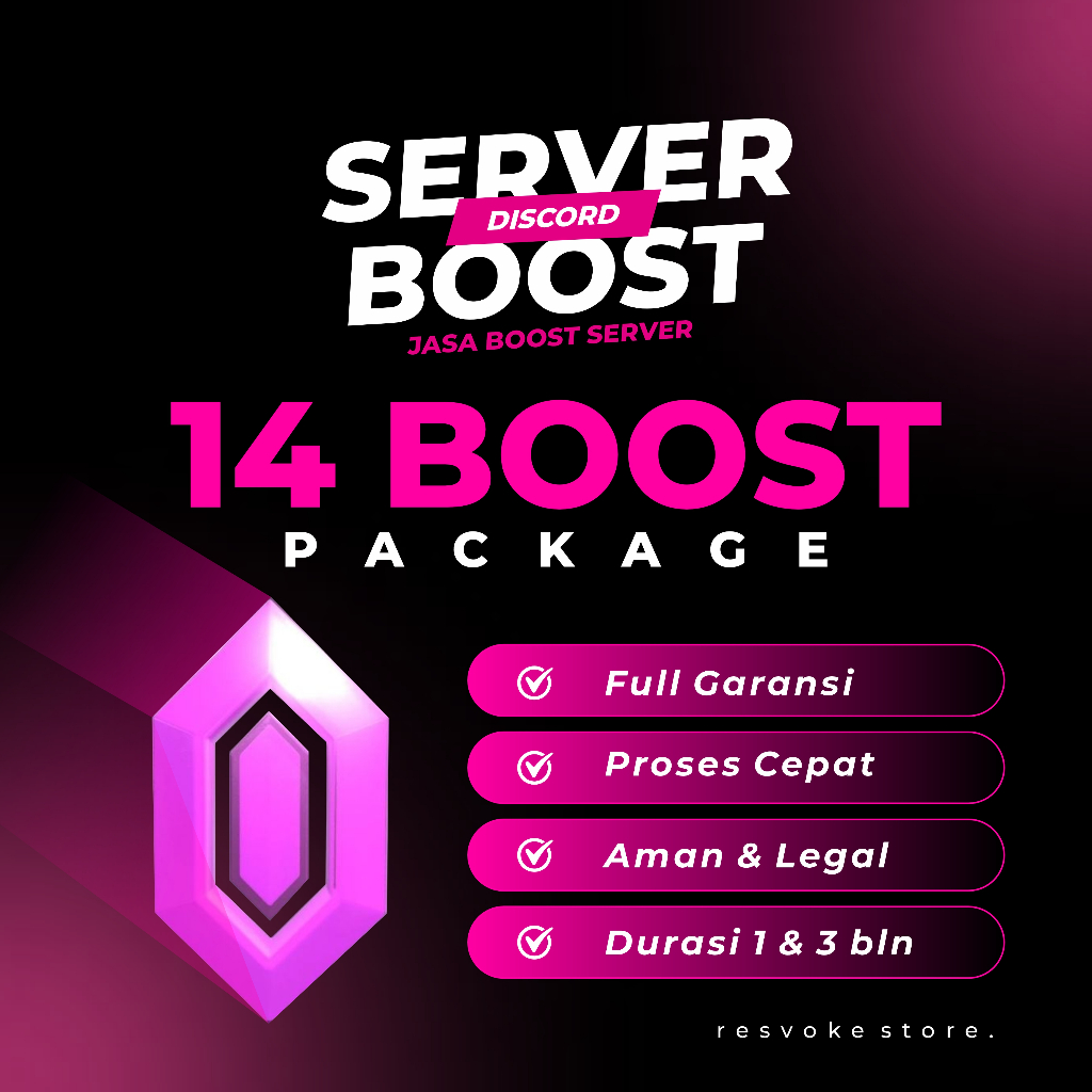 JASA BOOST SERVER LEVEL 3 (14BOOST) FULL GARANSI LEGAL