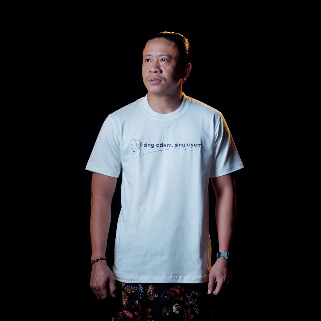 Palugada 444 - Kaos Adem Ayem Original Warna PUTIH Cotton Combad 24s Premium Pitutur Jawa Kuno