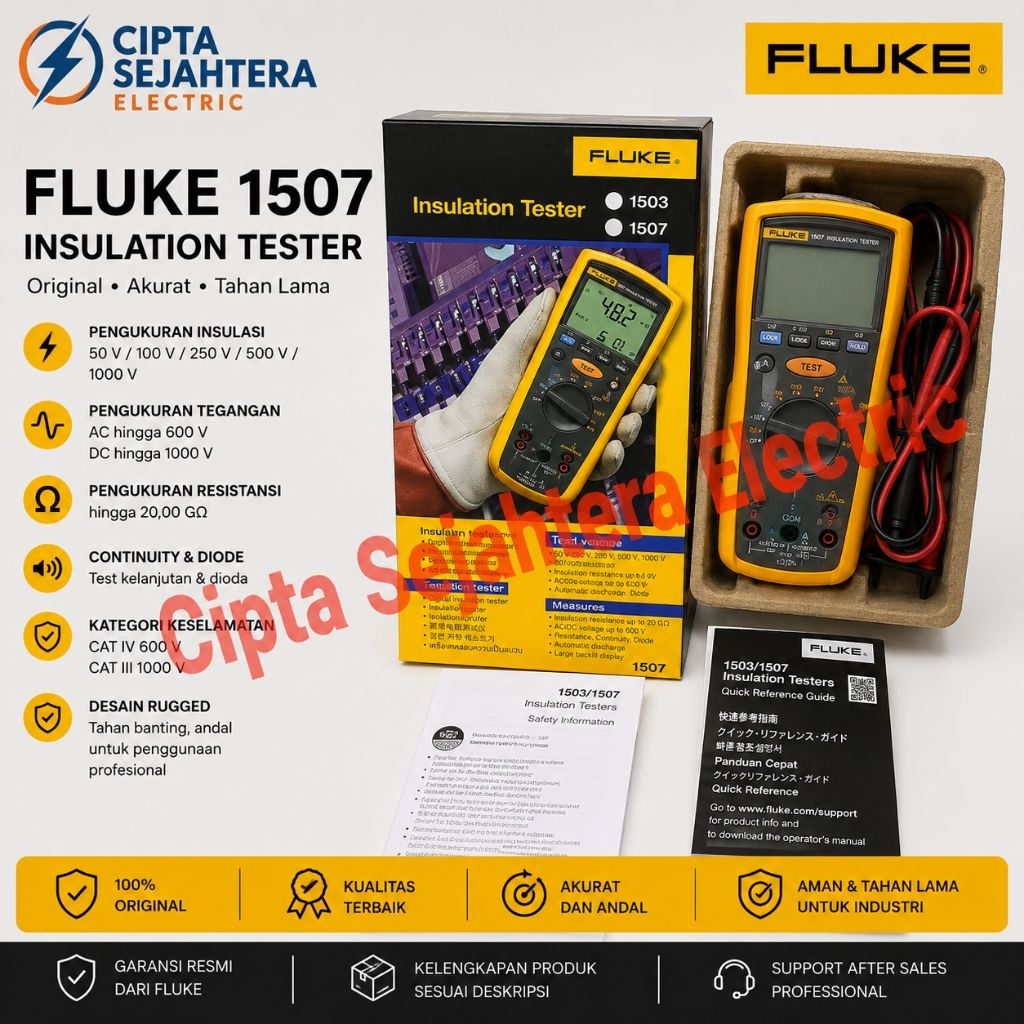 FLUKE 1507 INSULATION TESTER fluke-1507