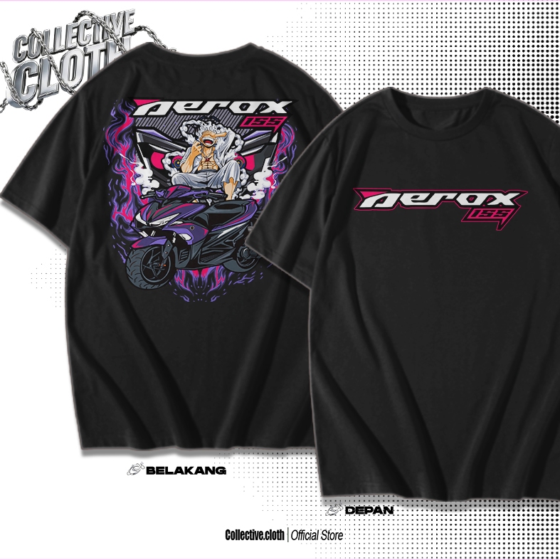 Kaos AEROX 155 Matic Mania - Kaos Distro AEROX Indonesia - Cocok Untuk Pria Wanita - Baju Otomotif -