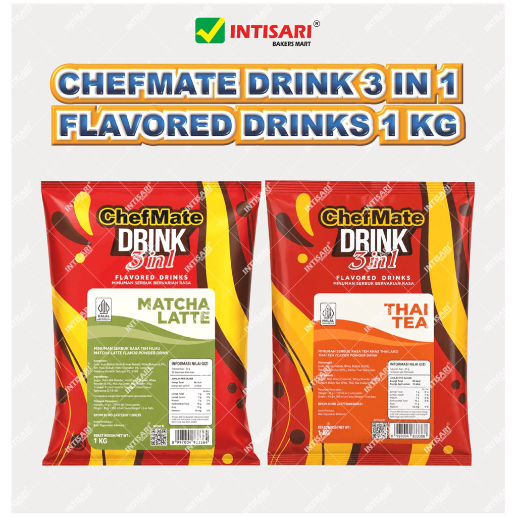 CHEFMATE DRINK 3 IN 1 FLAVORED DRINK 1 KG