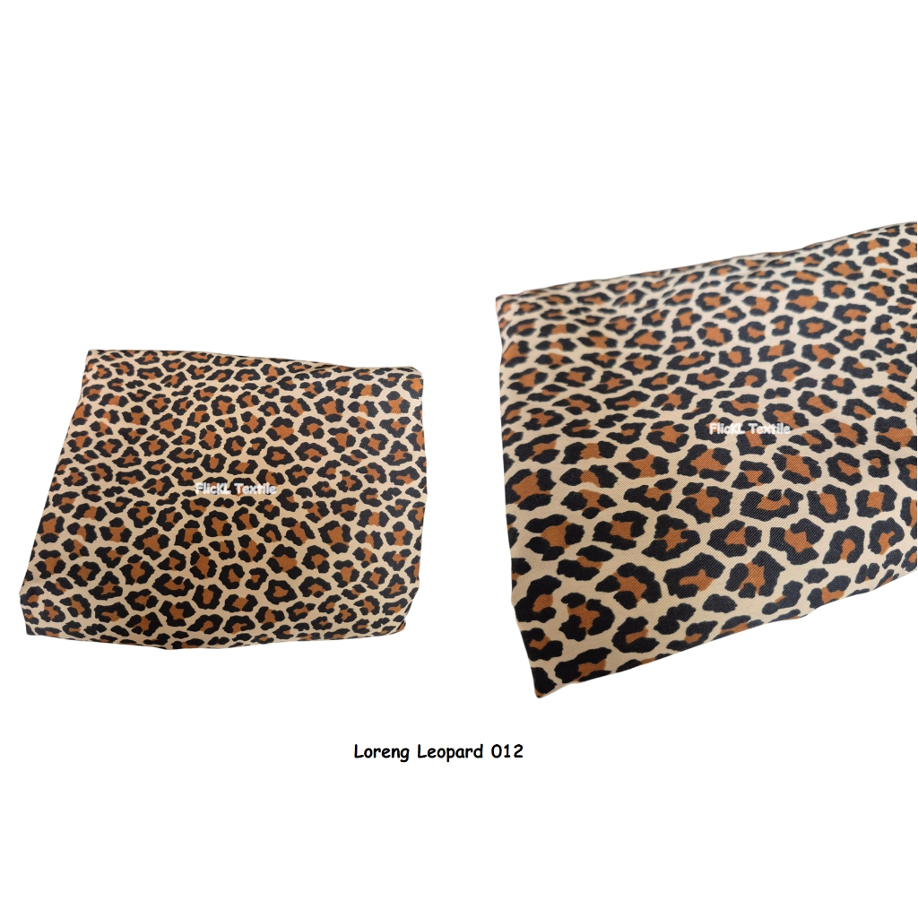 Kain Loreng Leopard Bahan Twill Leopard Loreng Macan Tutul Poly Katun