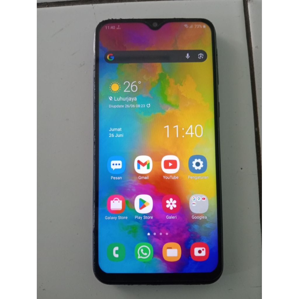 Samsung m20 bekas normal