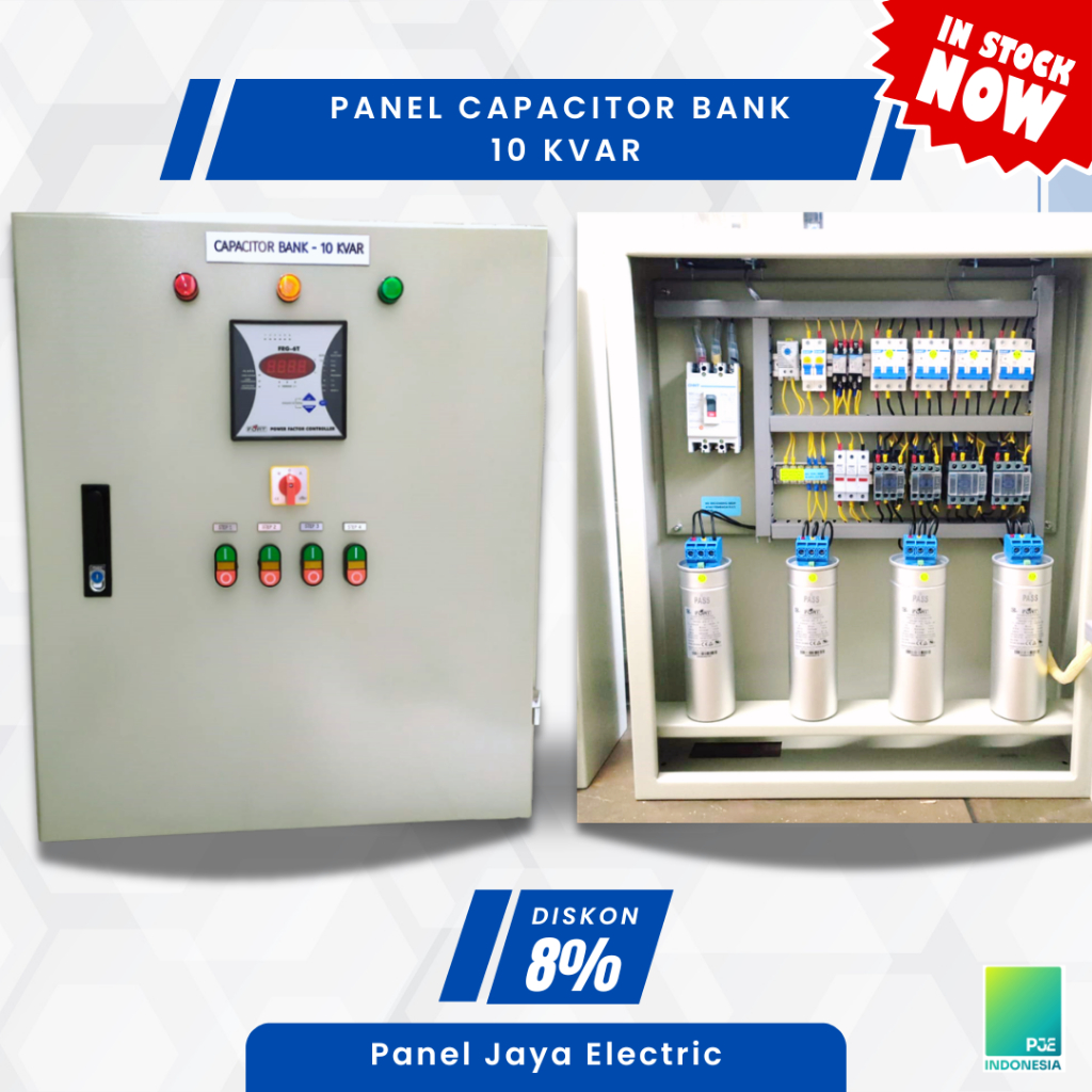 Panel Capacitor Bank 10 KVAr - Hemat Listrik & Anti Denda PLN - Perbaikan Power Factor Cosphi - Read