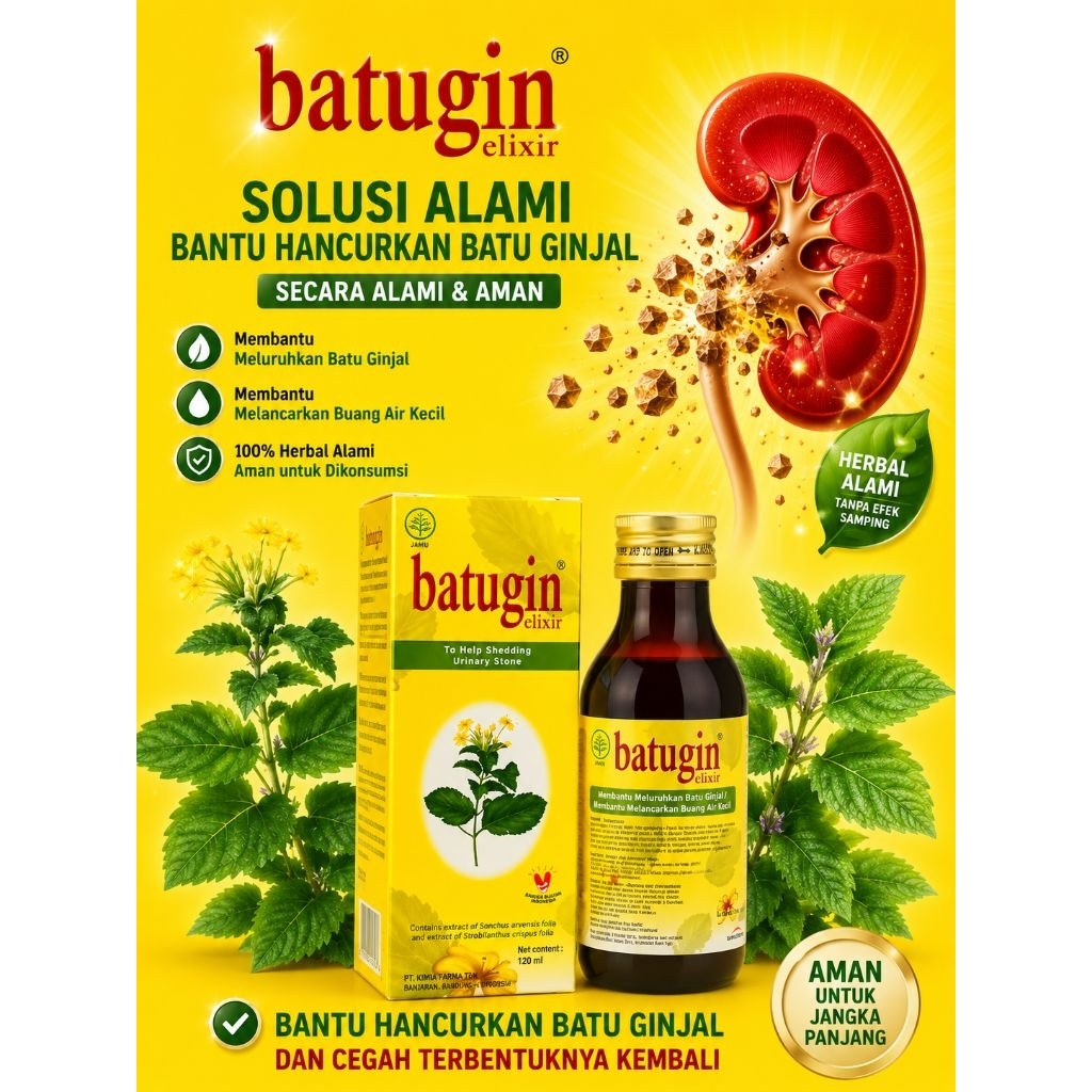 Batugin Elixir Herbal - Membantu Meluruhkan Batu Ginjal