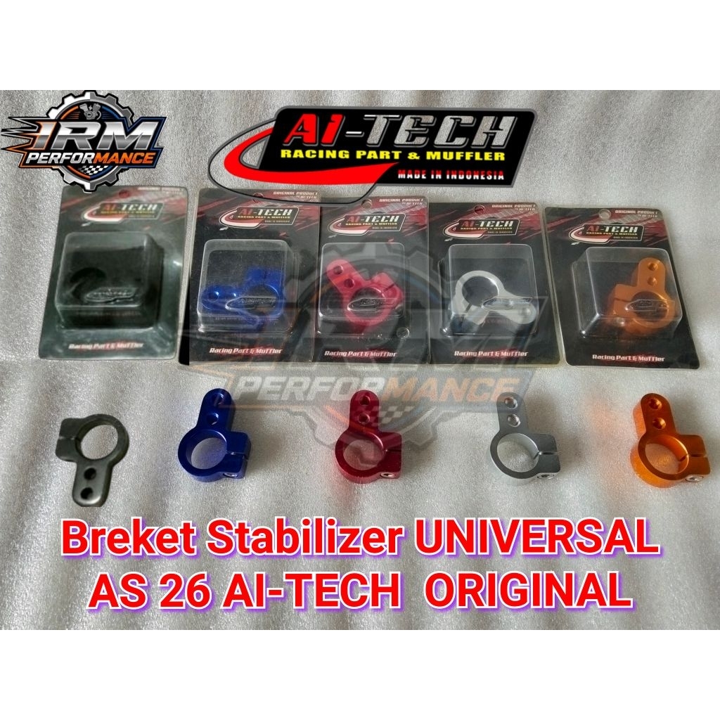 Breket Stabilizer Shock Depan Stang Universal As 26 Aitech ORIGINAL Contes Drag Race Bebek Sleep eng