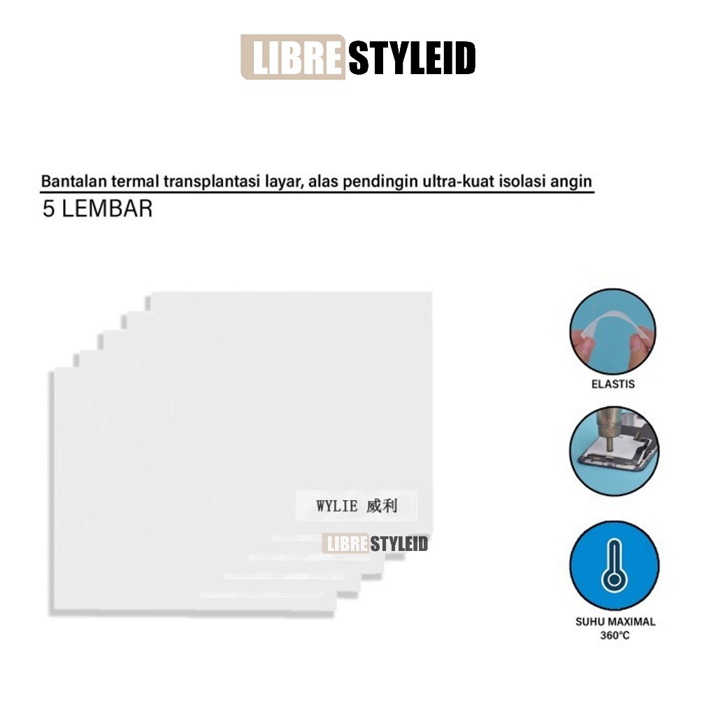 THERMAL PAD LCD SCREEN WYLIE (5 LEMBAR) ORIGINAL