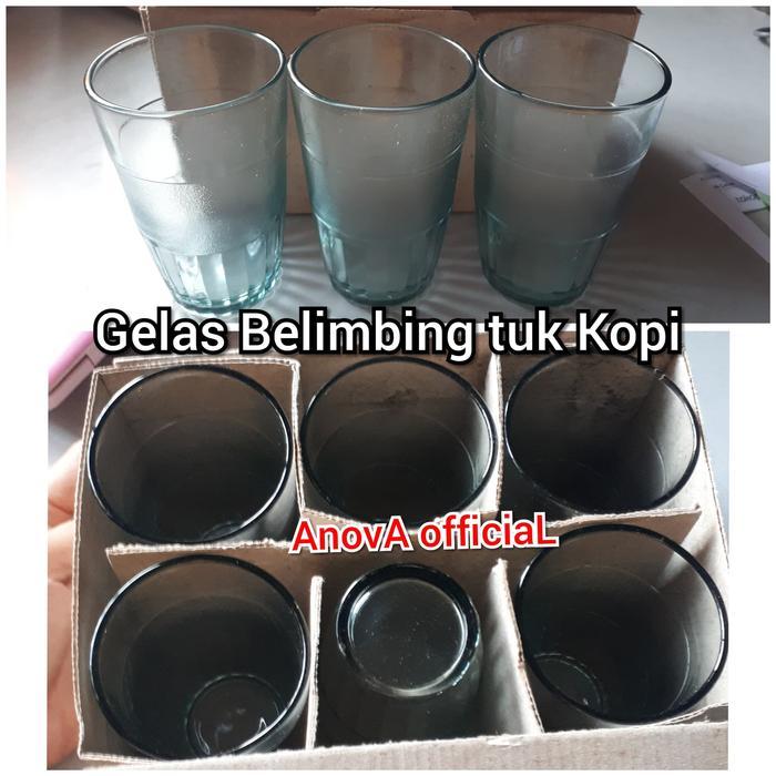 GELAS BELING KOPI. KACA. BELIMBING. TEH. NON GAGANG.