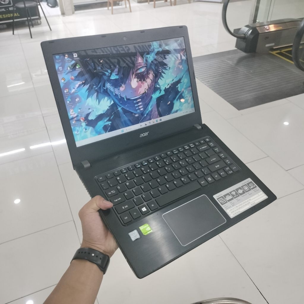 laptop acer E5-475G intel core i7-7500U nvidia 940Mx ram 8gb/ssd128gb +hdd 1tb 14 inch