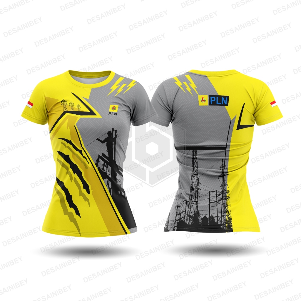 Baju Kaos Wanita Jersey PLN / Jersey PLN Fullprint Art-13