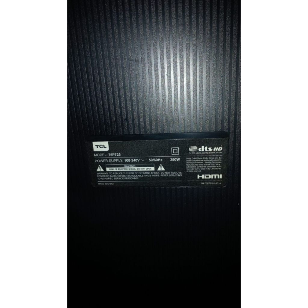MesinTV TCL 75P725 , PSU 75P725 , MB 75P725