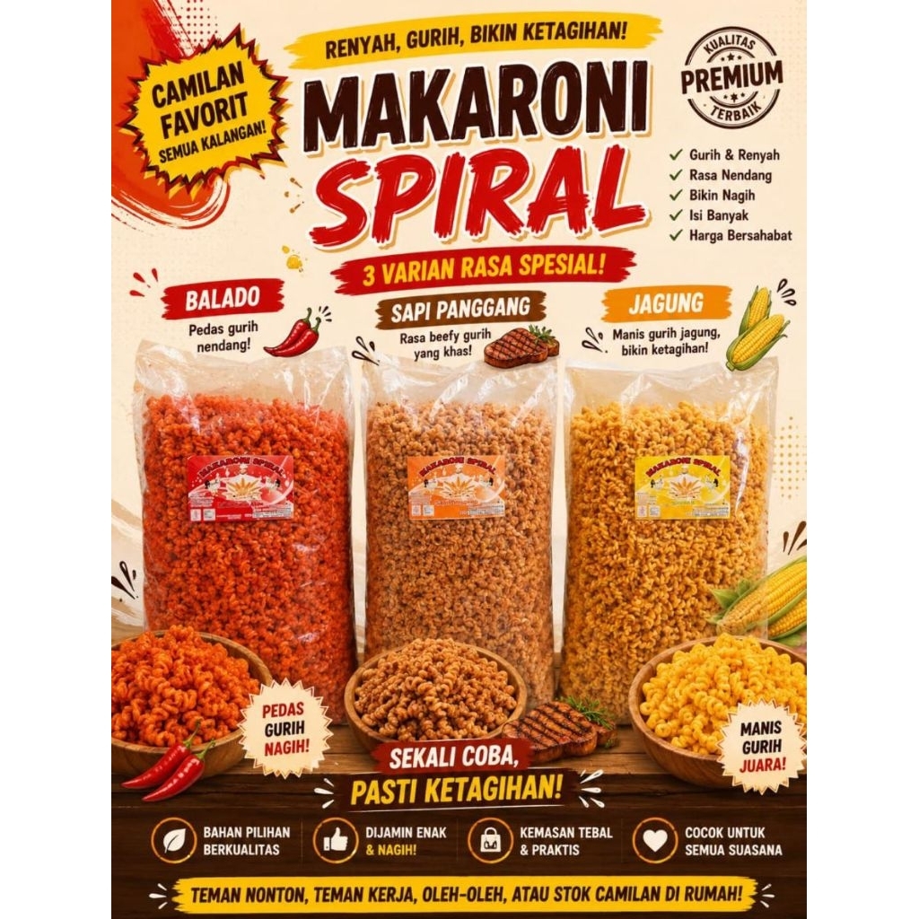 Makaroni spiral 1 ball