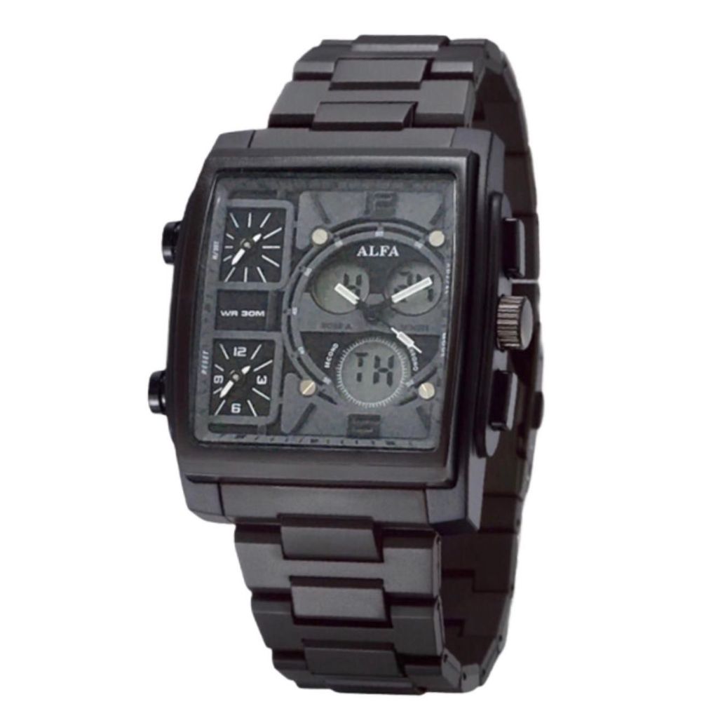 Jam Tangan Pria Alfa Petak Original