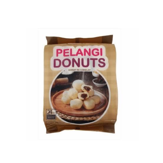 Donat Pelangi Coklat Isi 24 - Mini, Cokelat Lumer, Praktis