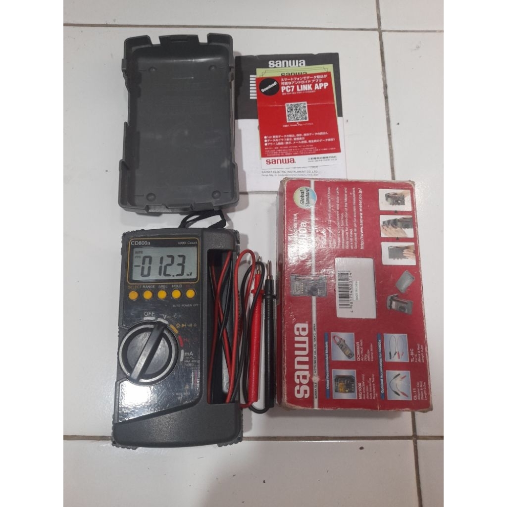 DIGITAL MULTIMETER  SANWA CD800a ORI JAPAN