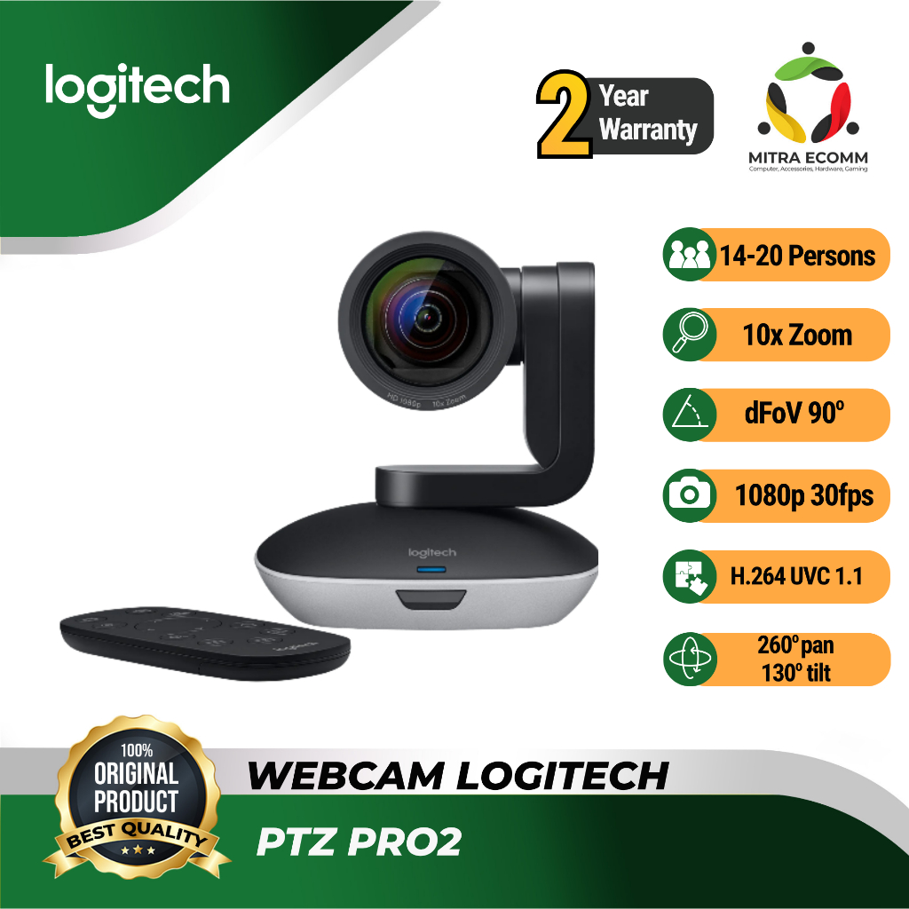 WEBCAM LOGITECH PTZ PRO 2 CAMERA