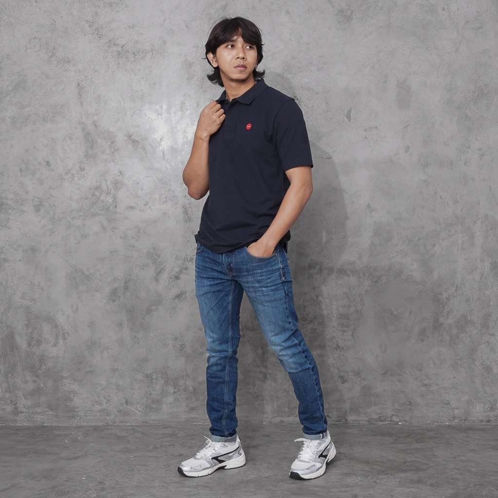 Oxygen Denim Basko City Mall - Heritage Polo Shirt Black (108-0212)