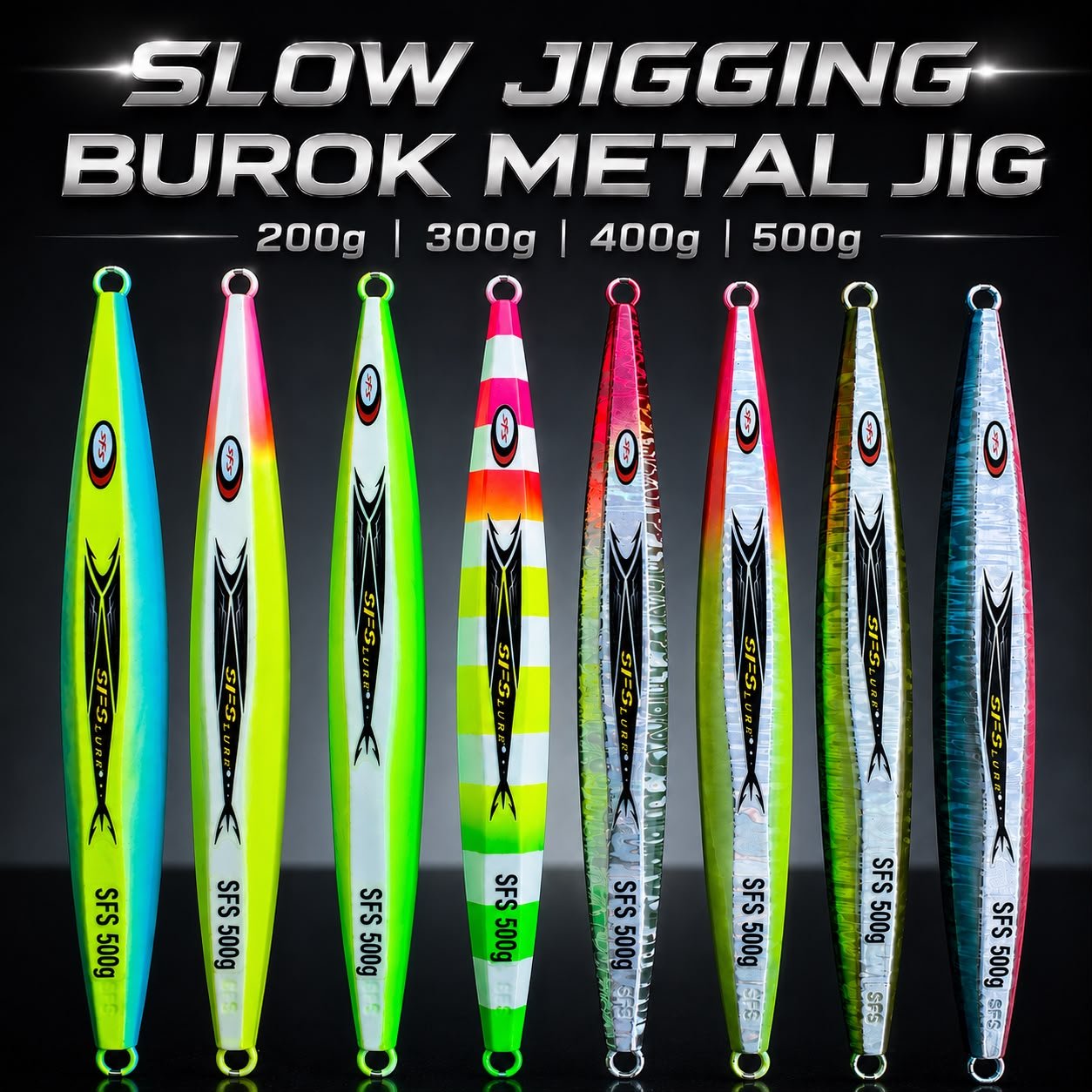 METAL JIG 500 GRAM 400GRAM 300GRAM FUL GID UMPAN PANCING METAL JIG MICRO JIG METAL JIG ASSIST HOK ME