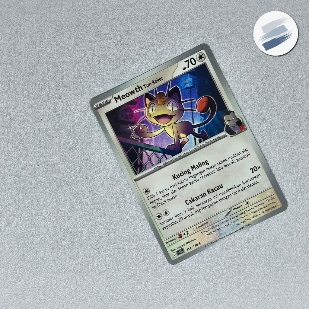 Meowth Tim Roket C sv10s Kehadiran Juara Pokemon TCG Indonesia