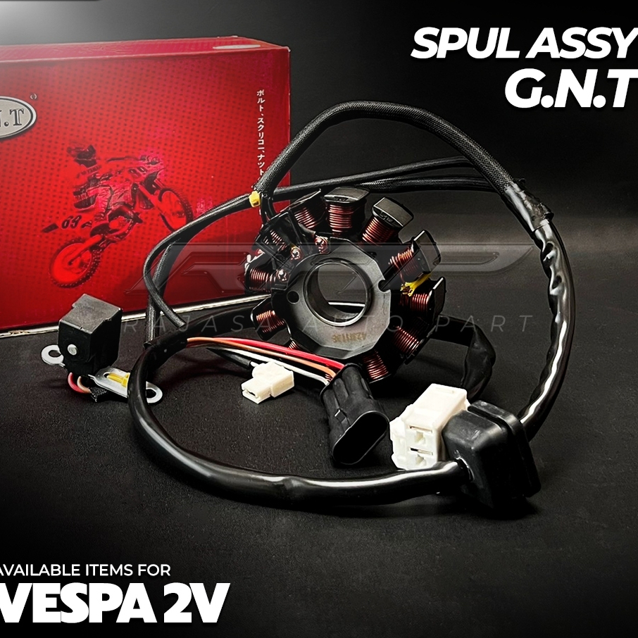 SPOOL ASSY VESPA MATIC 2V / SPUL SPOL STATOR VESPA 2V  G25176 GNT