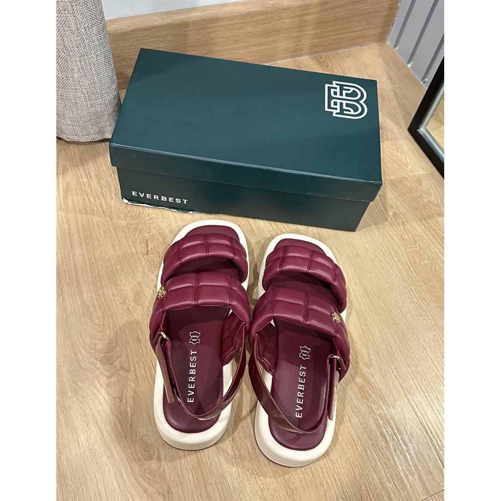 preloved everbest original sepatu sandal maroon