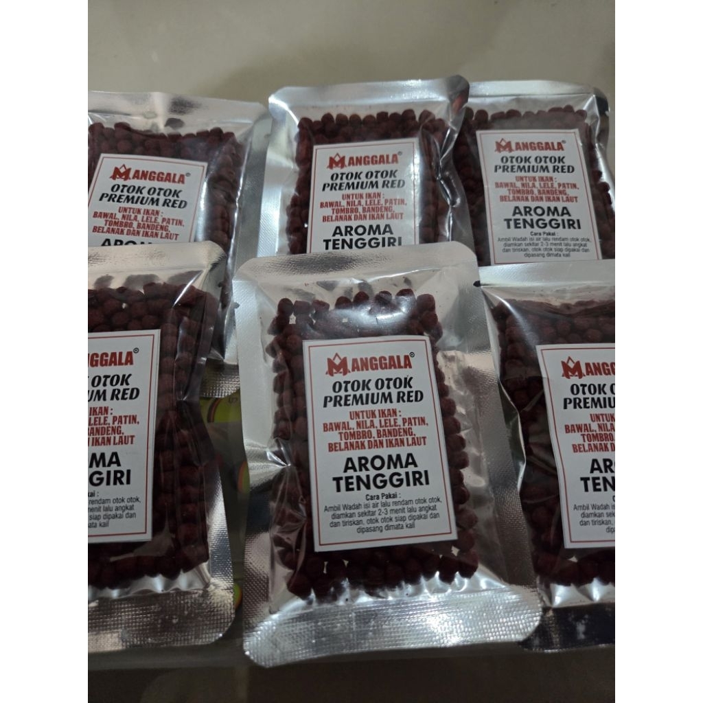 Pelet Otok Otok Premium Red| Umpan Praktis Mancing bawal dan Nila | Manggala