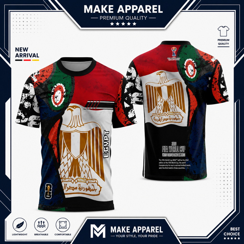 Jersey Mesir Dewasa Cowo Baju Kaos Mesir Free Custom Nama Fullprint